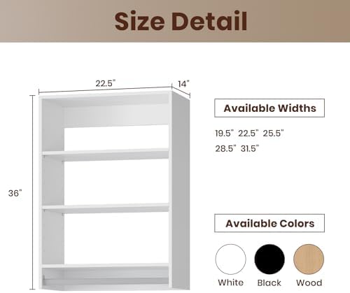 ROOMTEC 22.5" Medium Hanging Closet Unit, Modular Closet System - Image 2