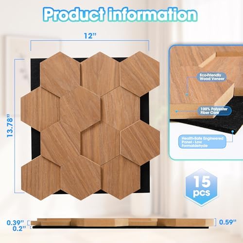 Wood Panels for Wall Hexagon - Image 3
