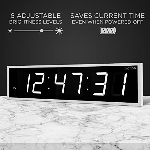 Ivation Oversized Digital Wall Clock - Image 4