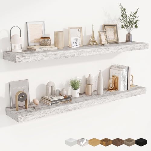 Floating Shelves for Wall, Wall Mounted Wood Shelves by Fuqing