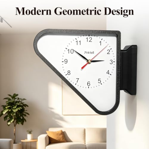 Triangle Double Sided Wall Clock - Image 3