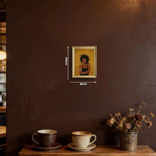 Gold Framed Black Woman Wall Art, Stylish Woman Portrait Print - Image 2