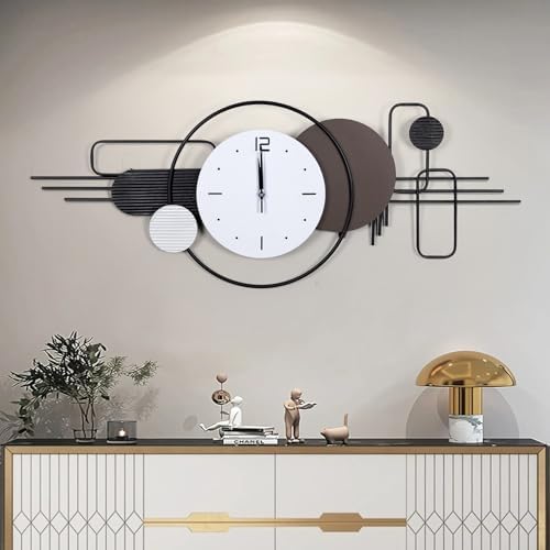 Decorative Wall Clocks for Living Room Decor Large Modern Metal Wall Art by LuckyMonet