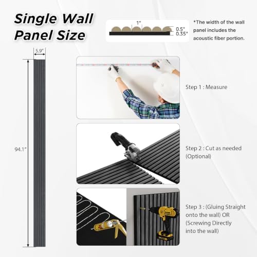 SMARTSTANDARD Wood Fluted Acoustic Wall Panels - Image 6