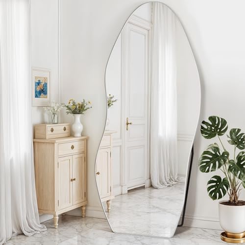 Antok Irregular Full Length Mirror, Standing Hanging Leaning Irregular Mirrors by AntokMirror