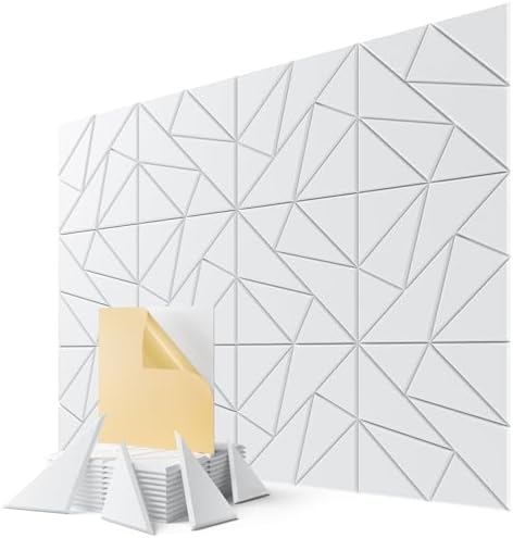 12 Pack Geometric Design Sound Proof Foam Panels by Lebenforce