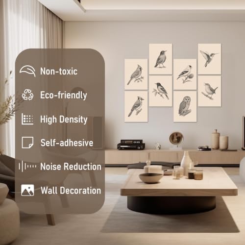 FurnoFlexArt Acoustic Panels Tiles Decorative Room Sound Proof Foam Absorbing - Image 2