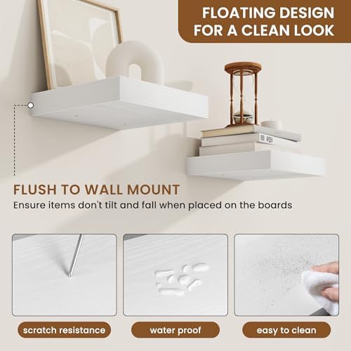 Floating Shelves for Wall, Wall Mounted Wood Shelves - Image 5