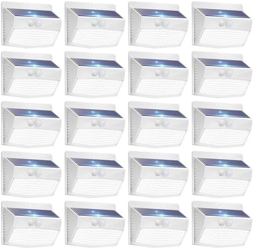 Peasur 20 Pack Solar Motion Sensor Lights Outdoor Waterproof by Peasur