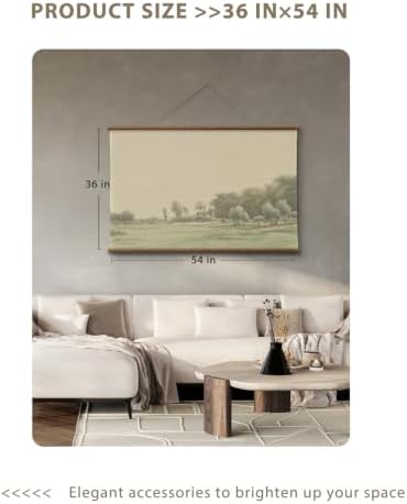 VIYYIEA Extra Large Canvas Wall Art, Vintage Landscape Scroll Print - Image 3