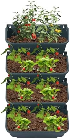 16 Pack Vertical Garden Planter, 13 inch Wall Mounted Planter - Image 4