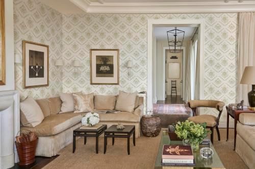Heroad Peel and Stick Wallpaper Vintage Floral Wallpaper Boho Neutral Beige - Image 6