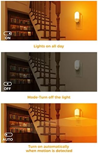 L LOHAS LED Motion Sensor Night Light, Amber Night Lights Plug into Wall - Image 5
