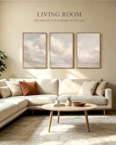 InSimSea Oversized Vintage Landscape Art, Cloud Picture - Image 5