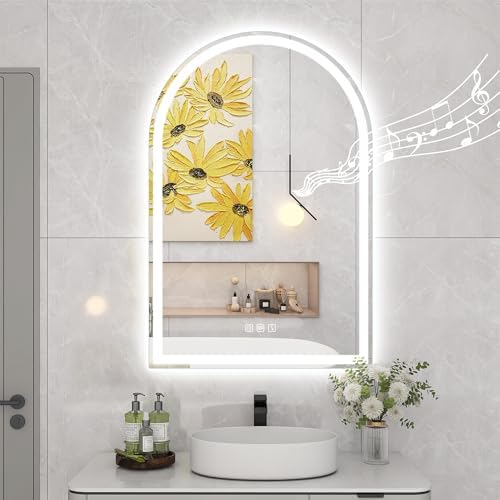 STARLEAD 36"x24" Arched LED Bathroom Mirror by STARLEAD