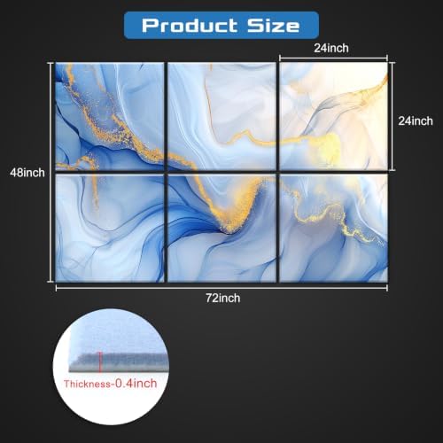 Decorative Acoustic Panels 6 Pack - Image 2