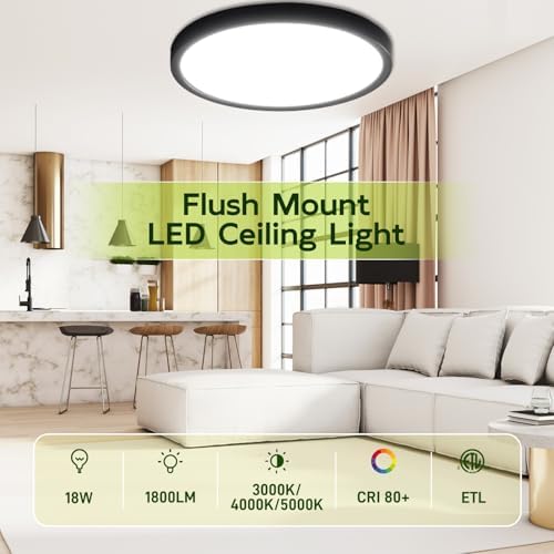 hykolity 9 Inch Selectable CCT LED Round Flat Panel Light - Image 5
