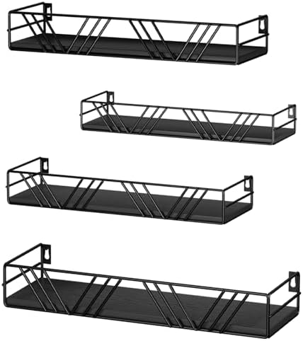 Amaoot Floating Shelves for Wall Set of 4, Wall Shelf Wood Floating Shelf by Amoot