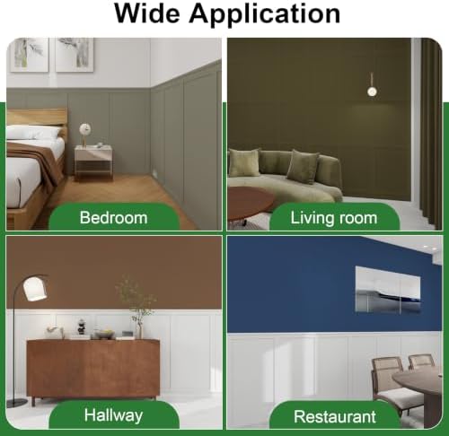 Premade Board and Batten Wainscoting Kit, Paintable MDF Accent Wall Panels - Image 4
