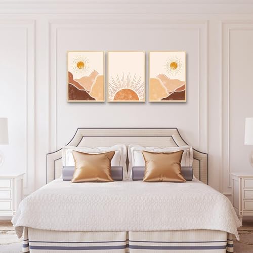 Natural Wood Framed Boho Wall Art - Image 5