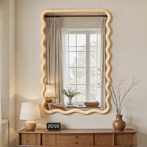 Wavy Mirror for Wall by LawadaMirror