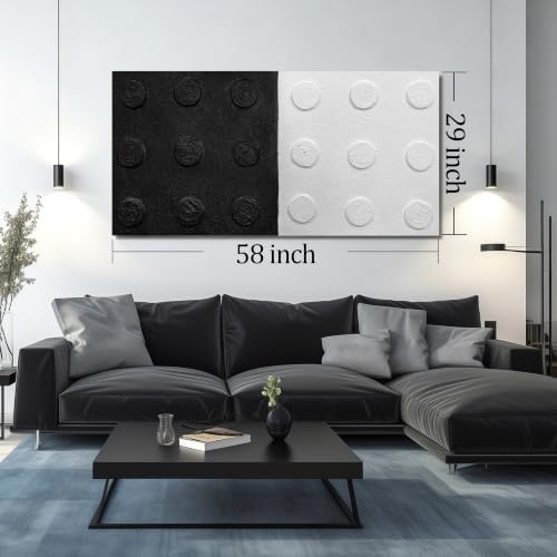 HUBOSKN Black And White Painting Wall Art - Image 4
