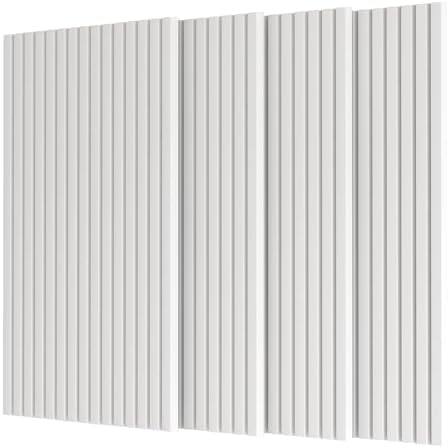 4 Pack 48x24 inch Acoustic Wall Panels-White by 100PolyesterAcousticPanel