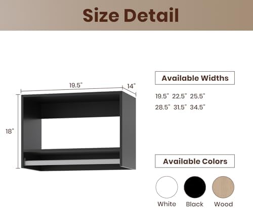 ROOMTEC 19.5" Tall Hanging Closet Unit, Modular Closet System - Image 2