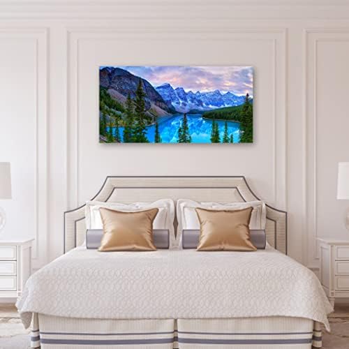 Mountain Lake Wall Art Living Room Wall Decor Banff National Park Nature - Image 4