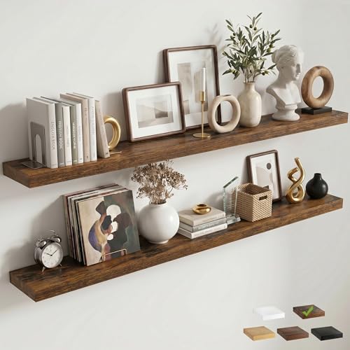 72 Inch Floating Shelves for Wall by FLYJOE