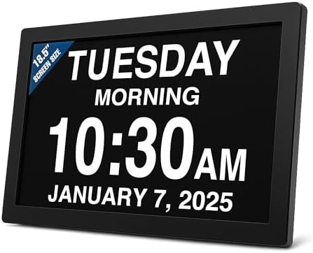 American Lifetime New 2026 Dementia Clock Large Digital Clock by AmericanLifetime