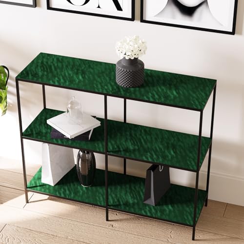 Dark Green Velvet Contact Paper, Self Adhesive Fabric Flocking Liner - Image 4
