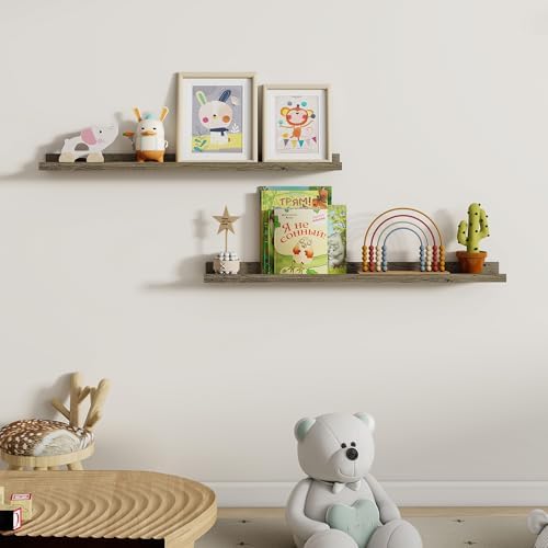 Dreamland Picture Ledge Shelf for Wall, Floating Shelves Set of 2, 36 inch Long - Image 5