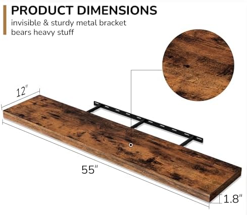 Fun Memories 55 Inch Floating Shelves - Image 3