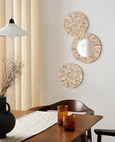 Boho Mother of Pearl Decorative Wall Mirror - Image 6