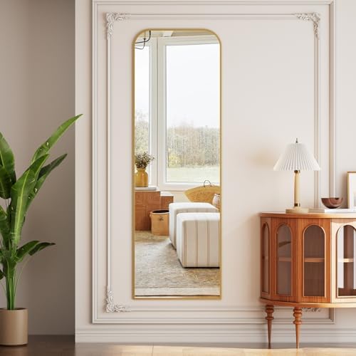 Full Length Mirror 56"x21" Arched Floor Standing Large Mirrors - Image 7
