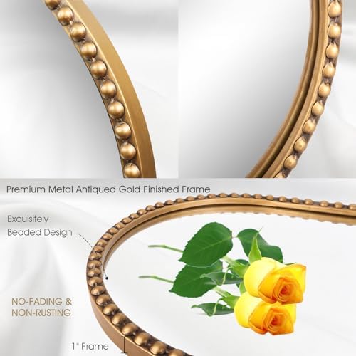 Oval Full Length Mirror, Living Room, Antique Gold - Image 5
