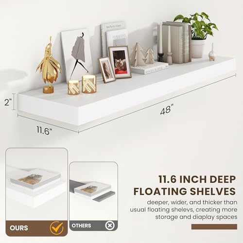 FLYJOE 48 Inch Floating Shelves - Image 2