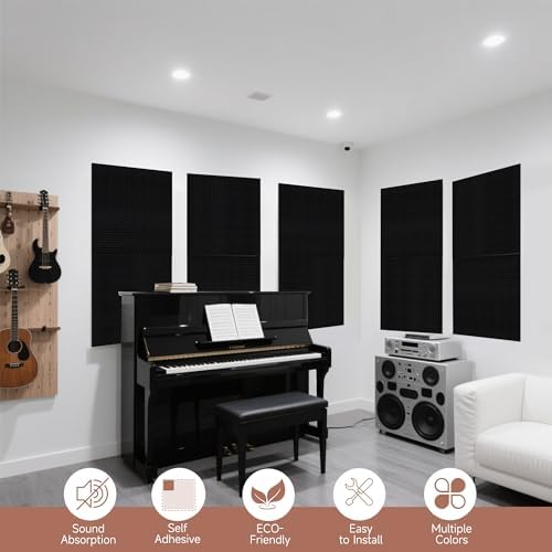 TO-TH Sound Proofing Panels Peel and Stick Acoustic Wall Panel 6Pack - Image 5