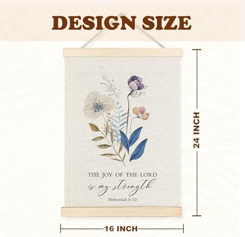 Supwhd Christian Wall Decor, the Joy of the Lord is My Strength Bible Verses - Image 6