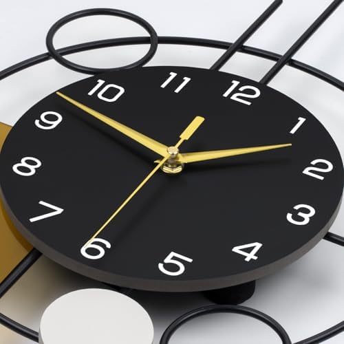 Large Wall Clock Decorative Pendulum Wall Clock Battery Operated - Image 6