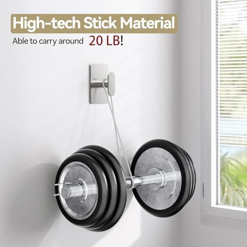 pickpiff Adhesive Towel Hooks: 20LB Extra Strong Wall Hanger - Image 2