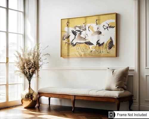 Poster Master Vintage Flock of Cranes Print - Image 3