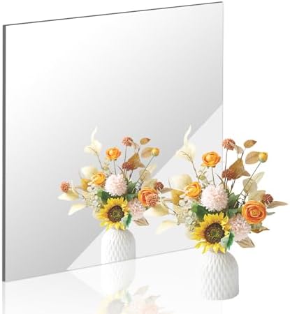 18x18 in Acrylic Mirror Sheet for Wall, 2.5mm Plastic Wall Mirror by DARENYI