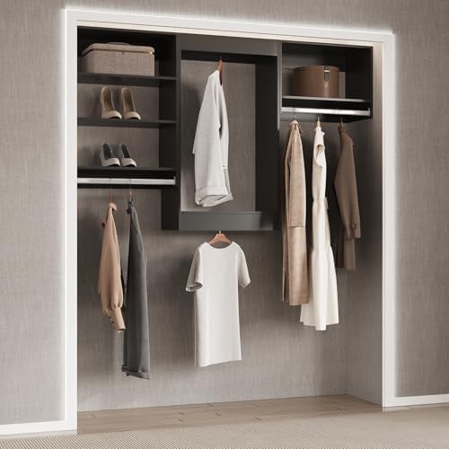 Modular Closet System, Wood Tower Closet Storage - Image 2