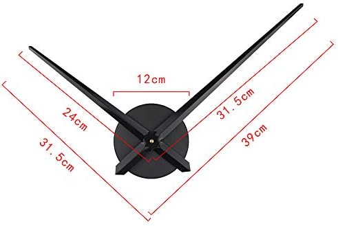 Timelike 3D DIY Wall Clock, 1M Modern Frameless Large 3D DIY Wall Clock Kit - Image 5