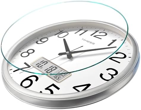 TIMESS 13-Inch Silent Non-Ticking Analog Wall Clock - Image 3