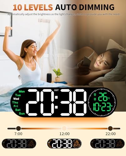 17.2 Inch Large Digital Wall Clock - Image 6