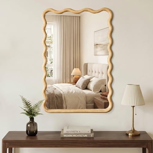 Wavy Wood Bathroom Mirror - Image 7