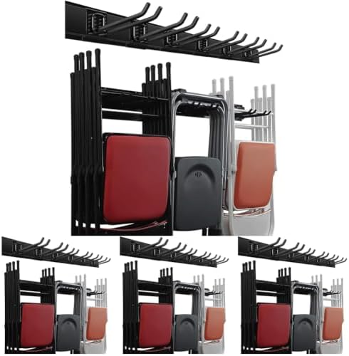 Wallmaster Garage Storage Organization Wall Mount Folding Chair Hangers by Wallmaster